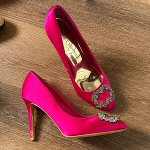 Audrey Brooke Pink Embellished Heels